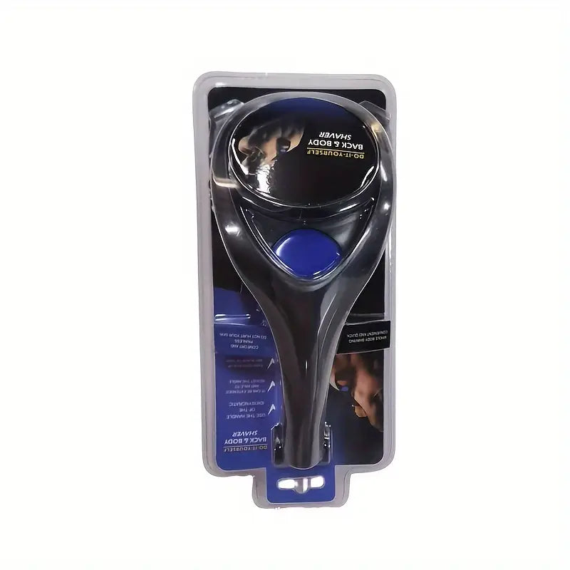 Men's Manual Back Shaver – Safe Blade, Ergonomic Handle, Power-Free Operation