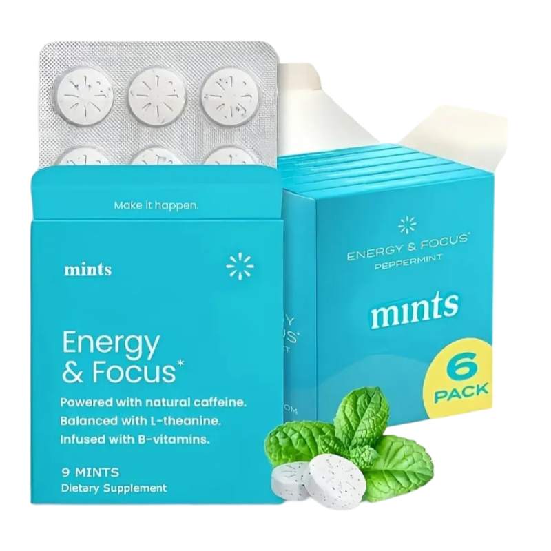 Energy & Focus Gum & Mints – Boost Clarity & Freshen Breath