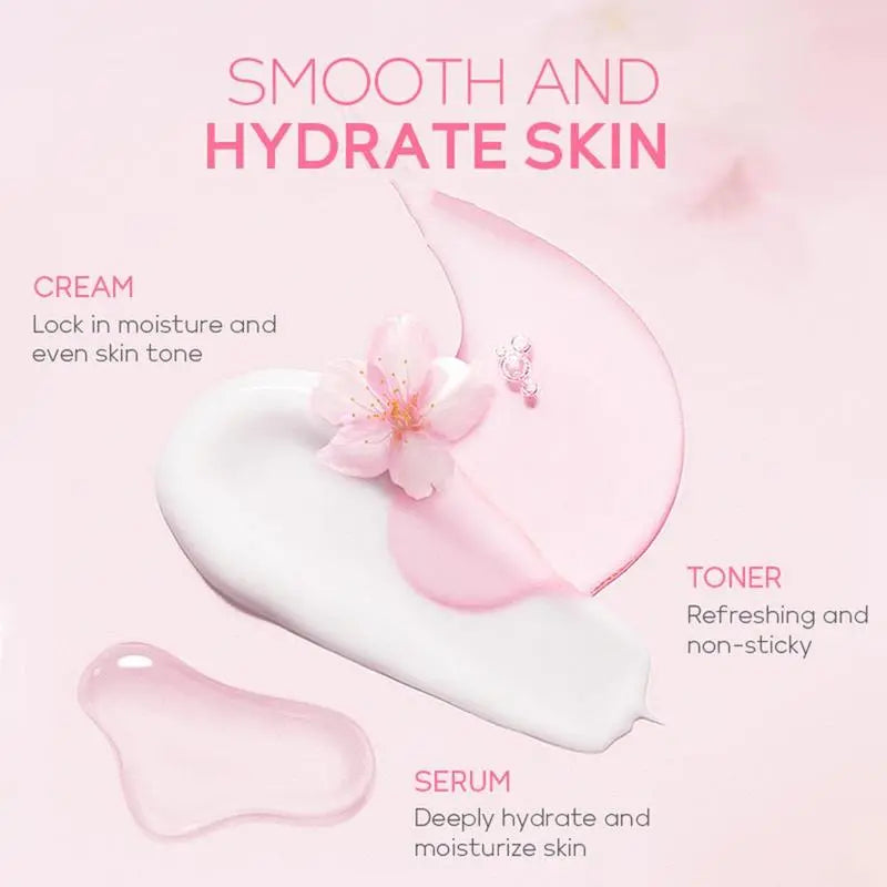 Sakura Collagen Hydrating Skincare Set – Glow & Moisture Care