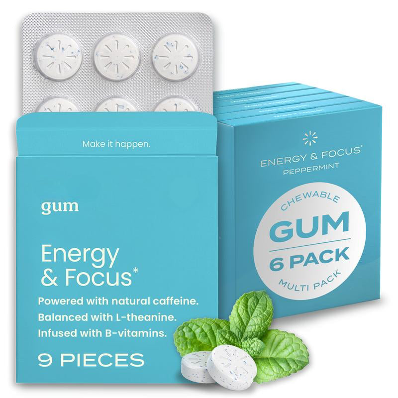 Energy & Focus Gum & Mints – Boost Clarity & Freshen Breath