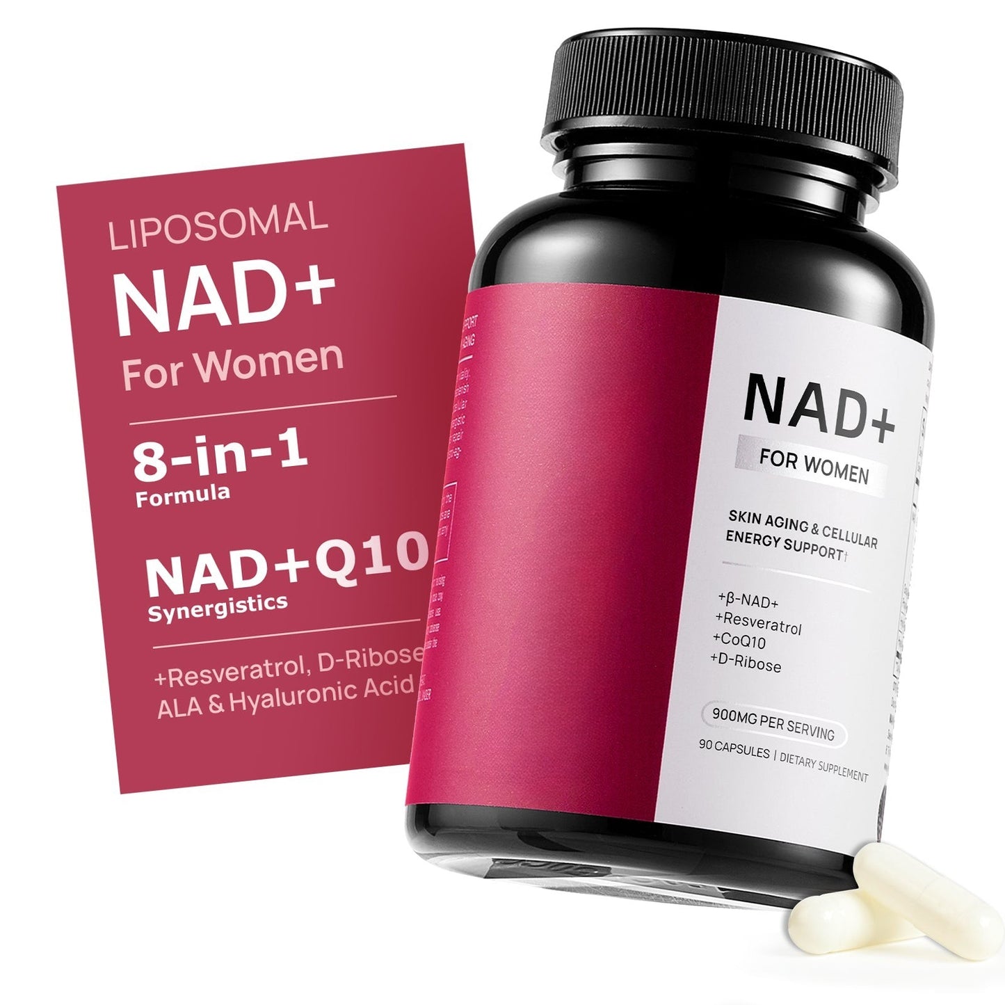NAD+ Supplement for Women – Daily Capsules, 90 Capsules