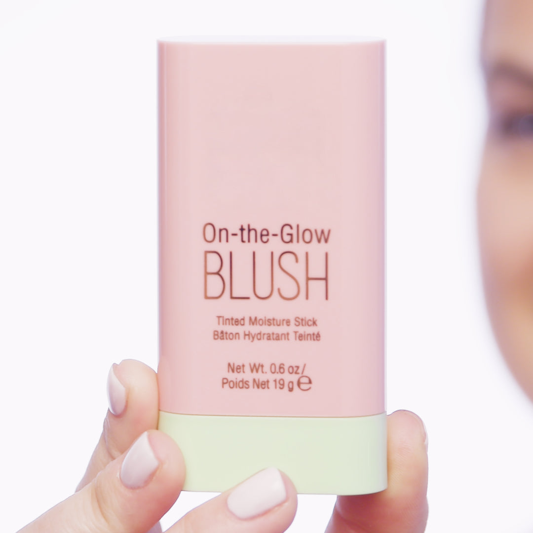 On-the-Glow Blush Hydrating Tinted Moisture Blush Stick with Ginseng, For Cheeks & Lips