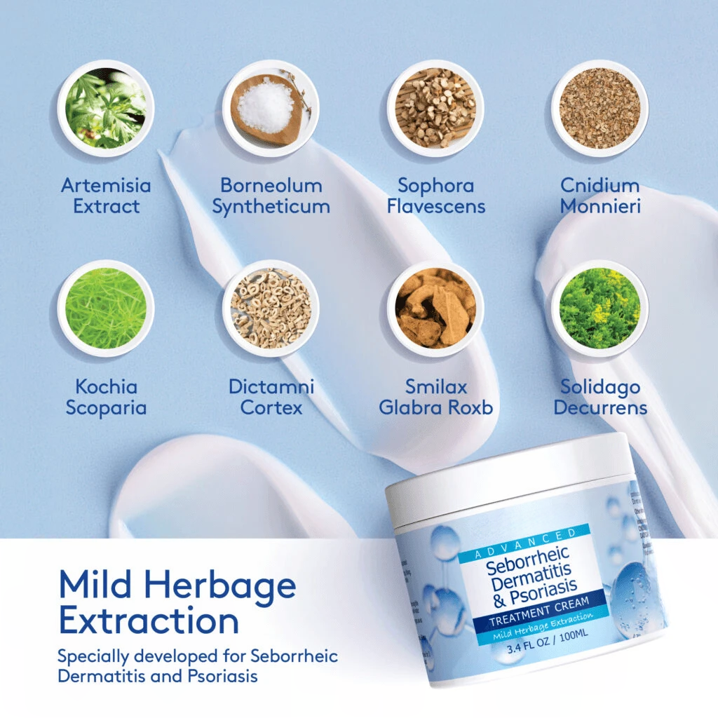 Seborrheic Dermatitis & Psoriasis Cream – Calming Skin Moisturizer