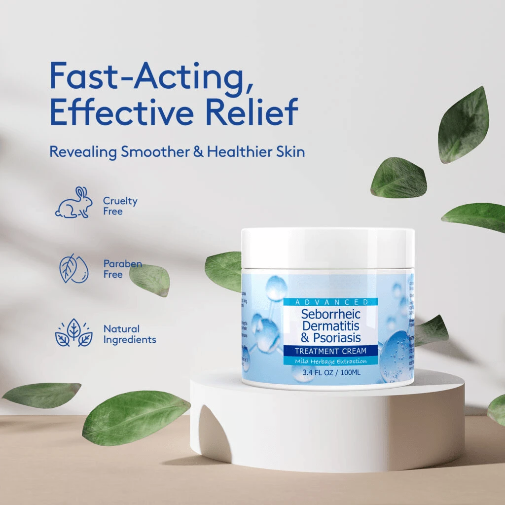 Seborrheic Dermatitis & Psoriasis Cream – Calming Skin Moisturizer