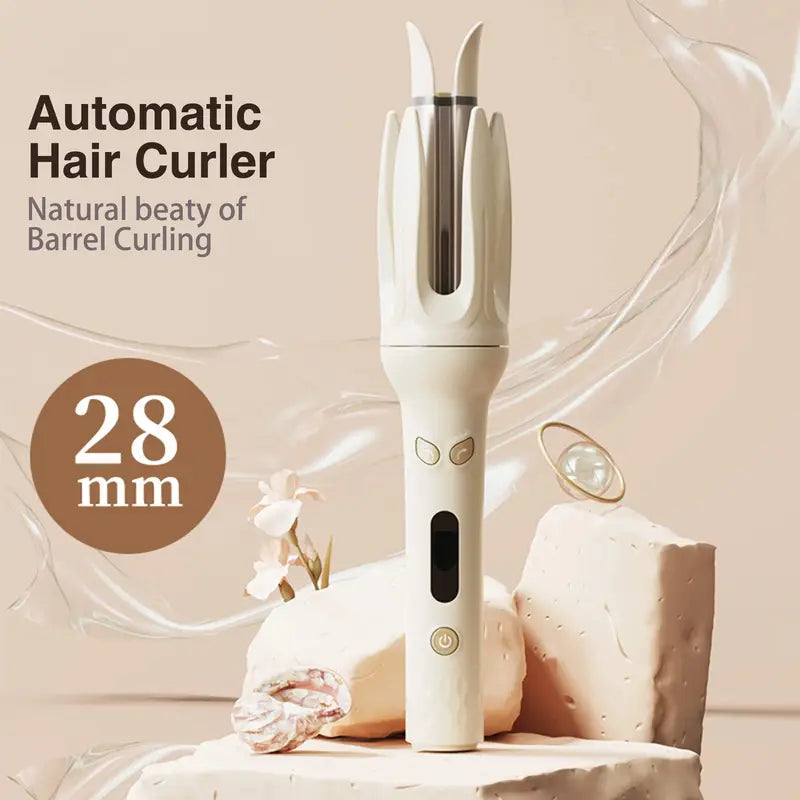 Genai Automatic Hair Curler – 28mm Barrel, 4 Temp Modes & Safety Features