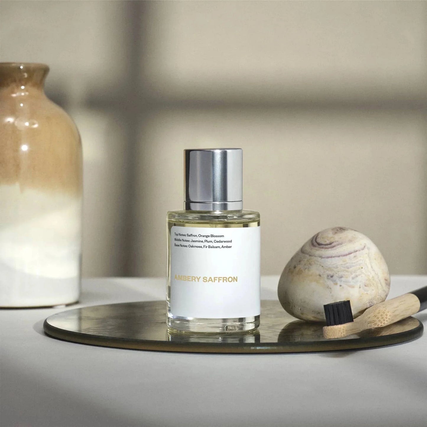 Ambery Saffron 1.7 Fl Oz (50ml) - Eau de Parfum - Inspired by Baccarat Rouge 540 - Vegan, Unisex Perfume Spray
