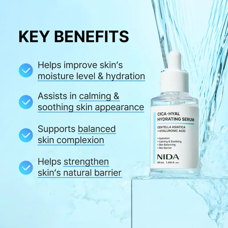 NIDA Hydrating Renewal Serum Set – Cica, Peptides & Propolis