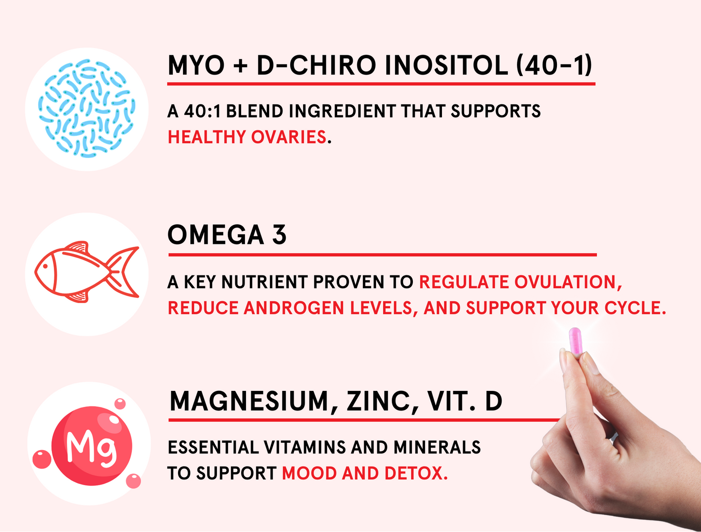 Inositol Multivitamin Capsules – Unflavored, 30 Servings