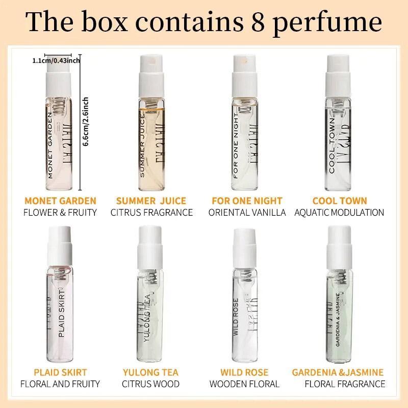 LASTAR Women's Perfume Set – 8-Piece Long-Lasting Fragrance