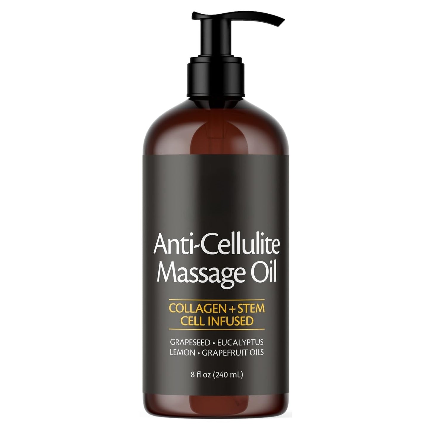 Anti Cellulite Massage Oil – Body Oil with Collagen, 8 fl oz