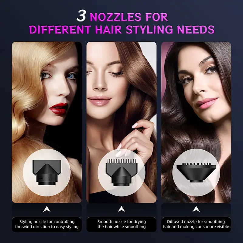 Professional Electric Hair Dryer – Negative Ion Technology for Frizz-Free Hair