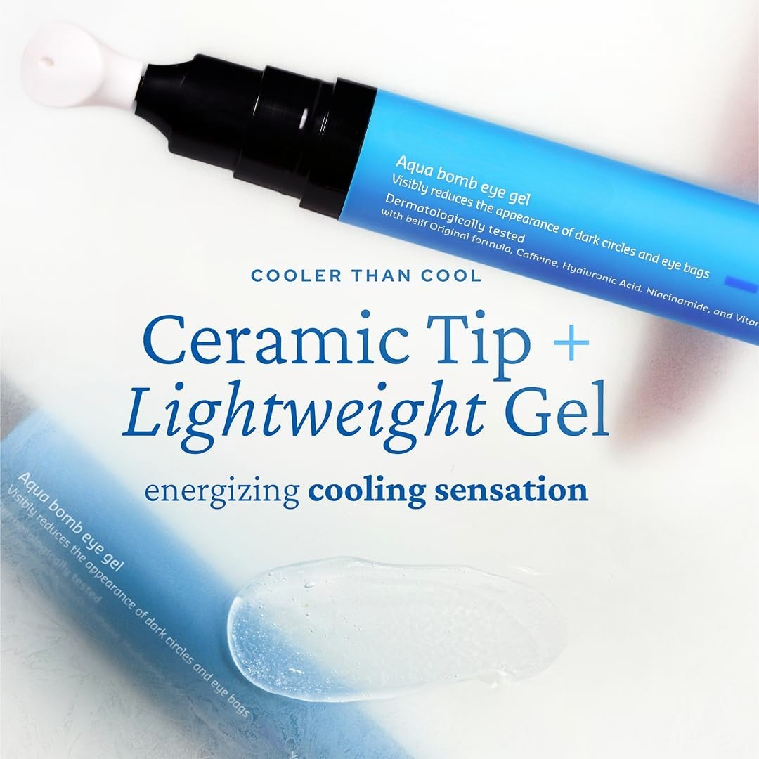 Aqua Bomb Cooling Eye Gel – Caffeine & Hyaluronic Acid, 25 ml