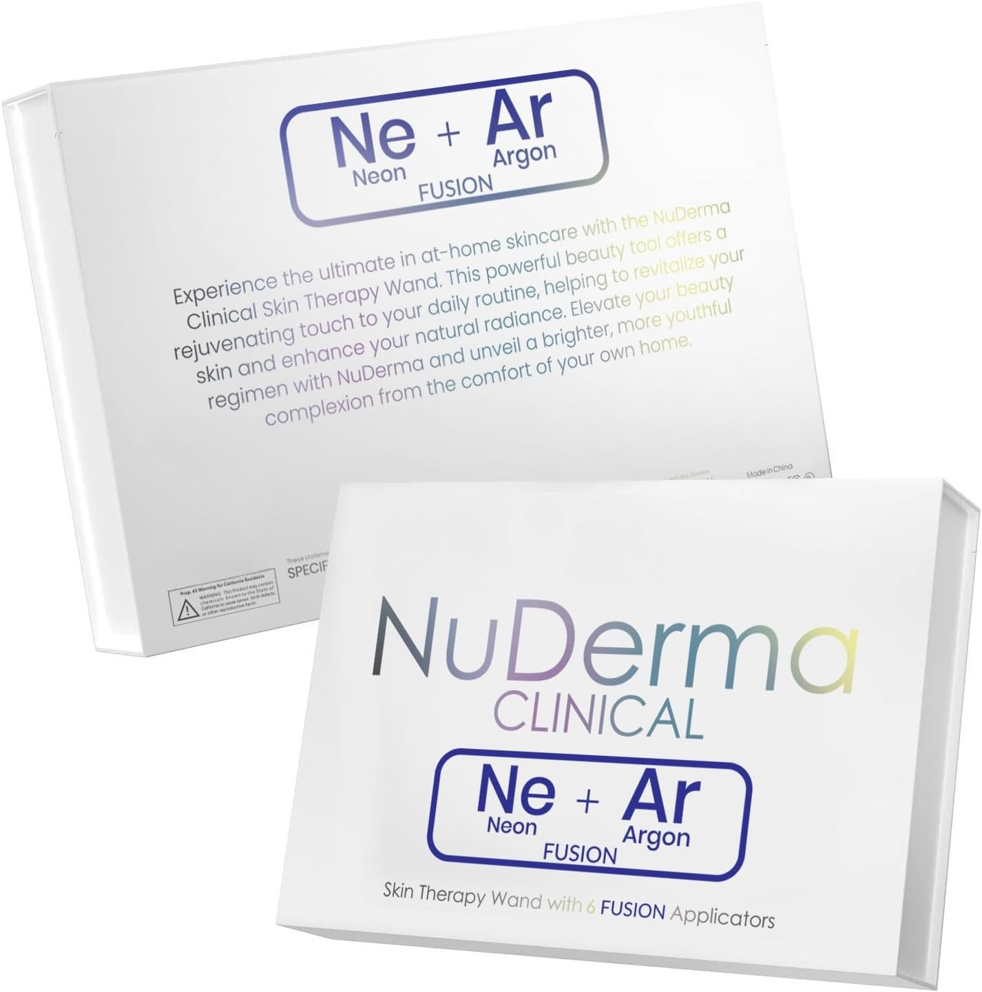 NuDerma Clinical Skin Therapy Wand – 6-Piece Skincare Tool Set