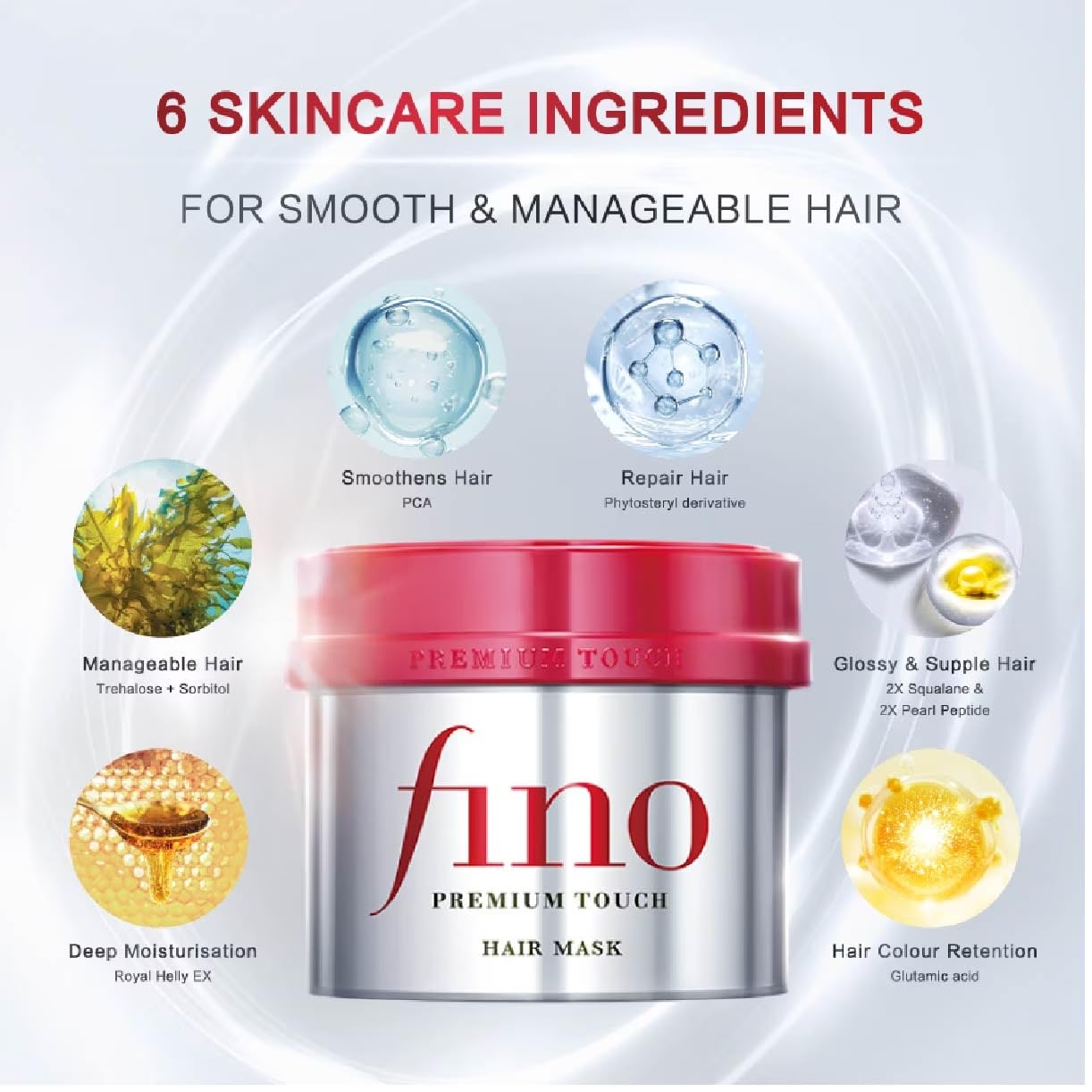 Fino Premium Touch Hair Mask – Deep Conditioning Treatment, 230g