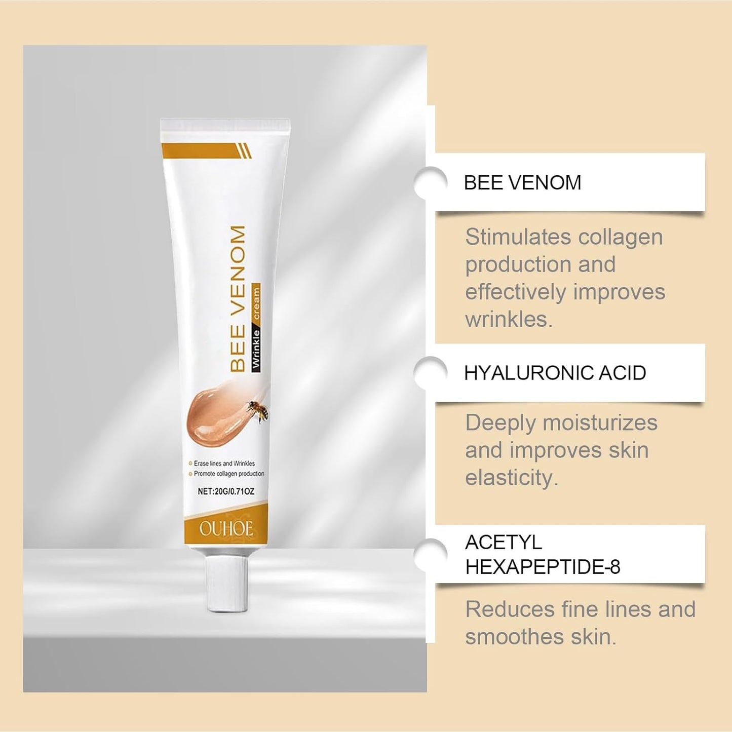 Bee Venom Wrinkle Cream – Firming & Lifting Moisturizer
