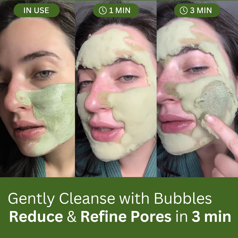 Holy Basil Bubble Deep Mask – Pore Cleanser & Clay Pack, 90g