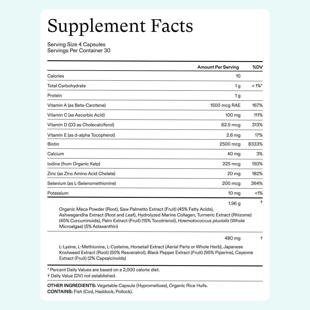 Women's Balance Hair Growth Supplements, Ages 45 and Up