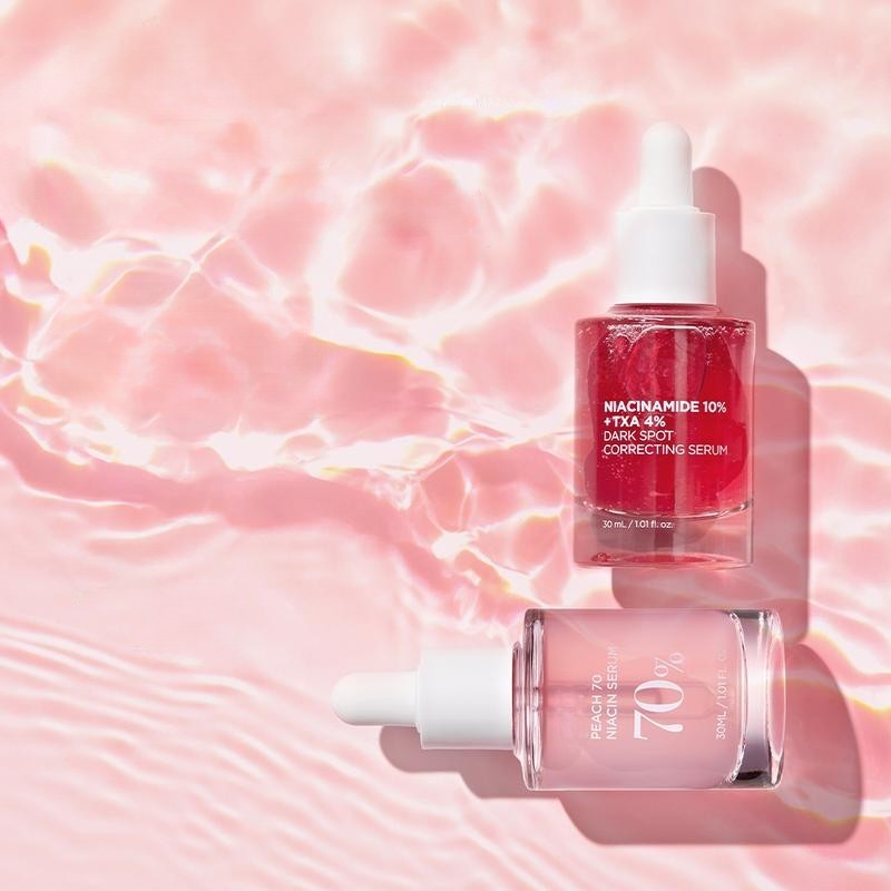 Pink Serum Duo – Peach Niacin + TXA Serum for Radiant Skin