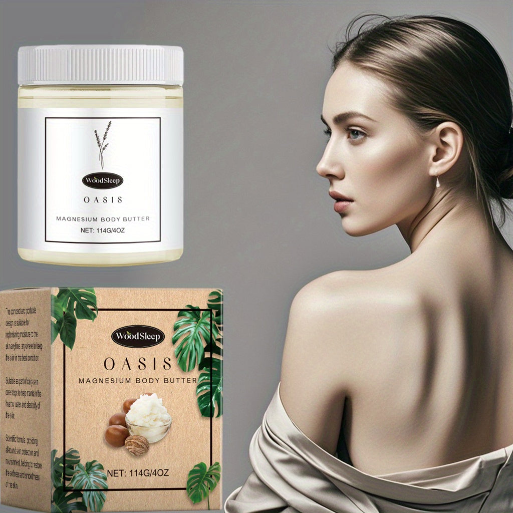 WoodSleep Oasis Magnesium Body Butter – Hydrating Moisturizer