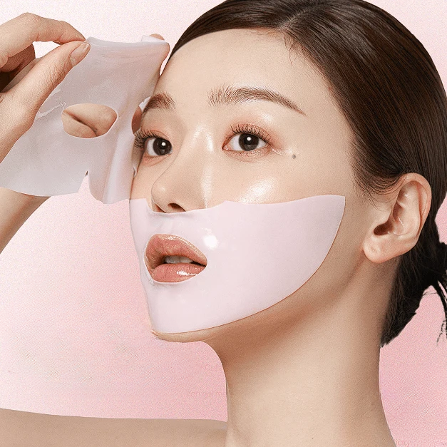 PDRN Pink Collagen Gel Mask (4 Sheets) – Salmon DNA & Pink Glow