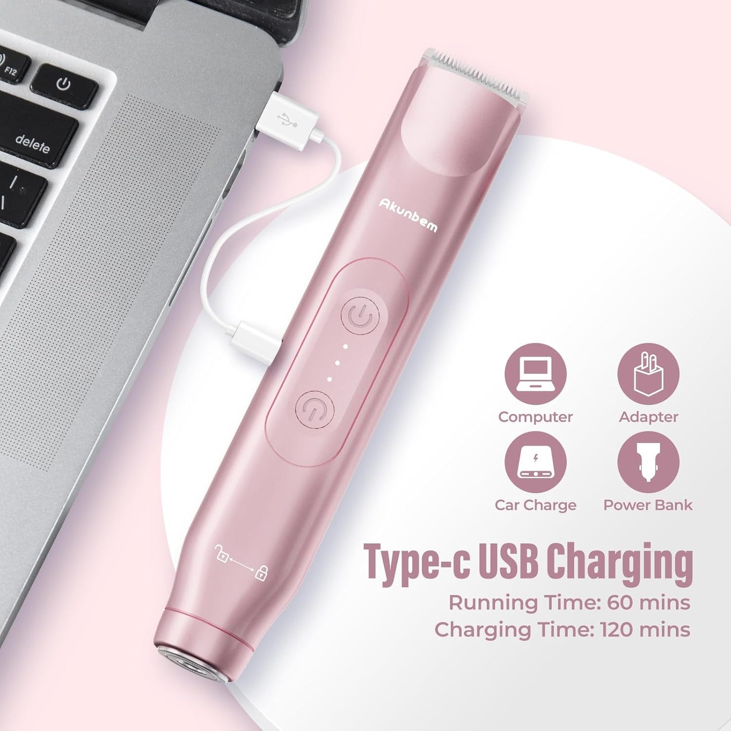 Akunbem 2-in-1 Electric Shaver & Bikini Trimmer