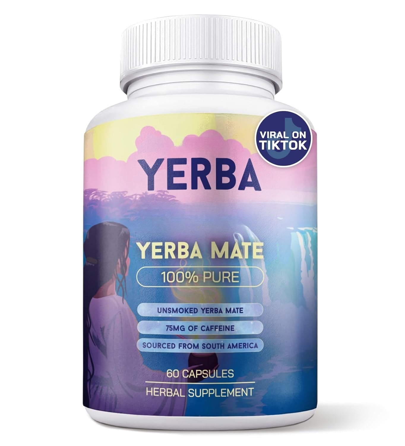 Yerba Mate Capsules – Clean Energy & Focus – 60 Servings