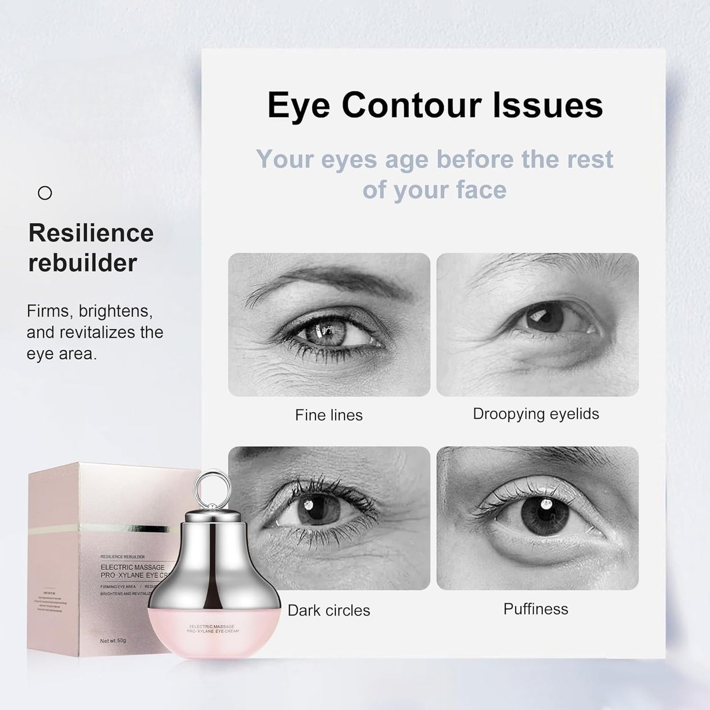 Electric Massage Eye Cream – Dark Circles & Fine Lines Care