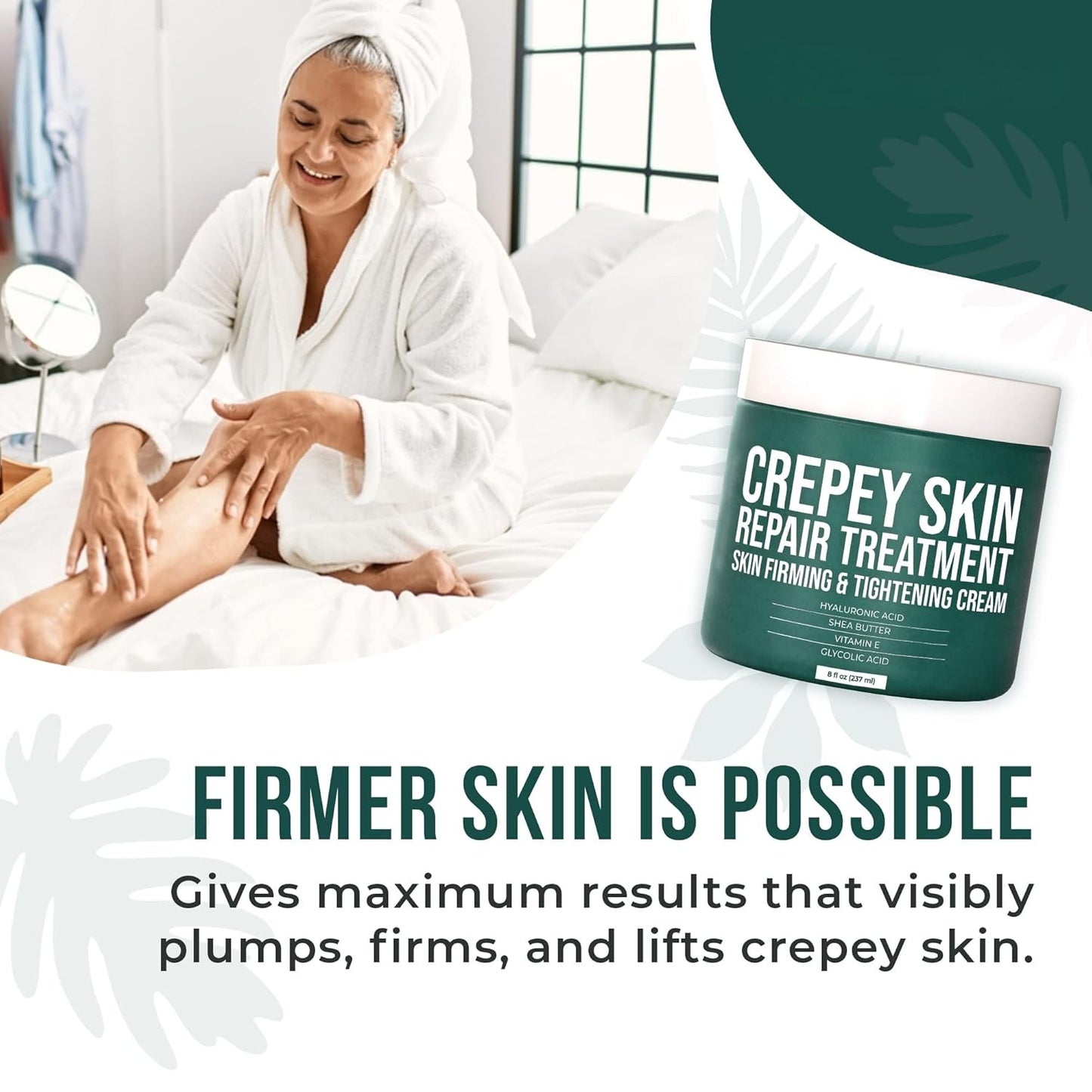 Crepey Skin Repair Treatment – Firming Body Cream, 8 oz
