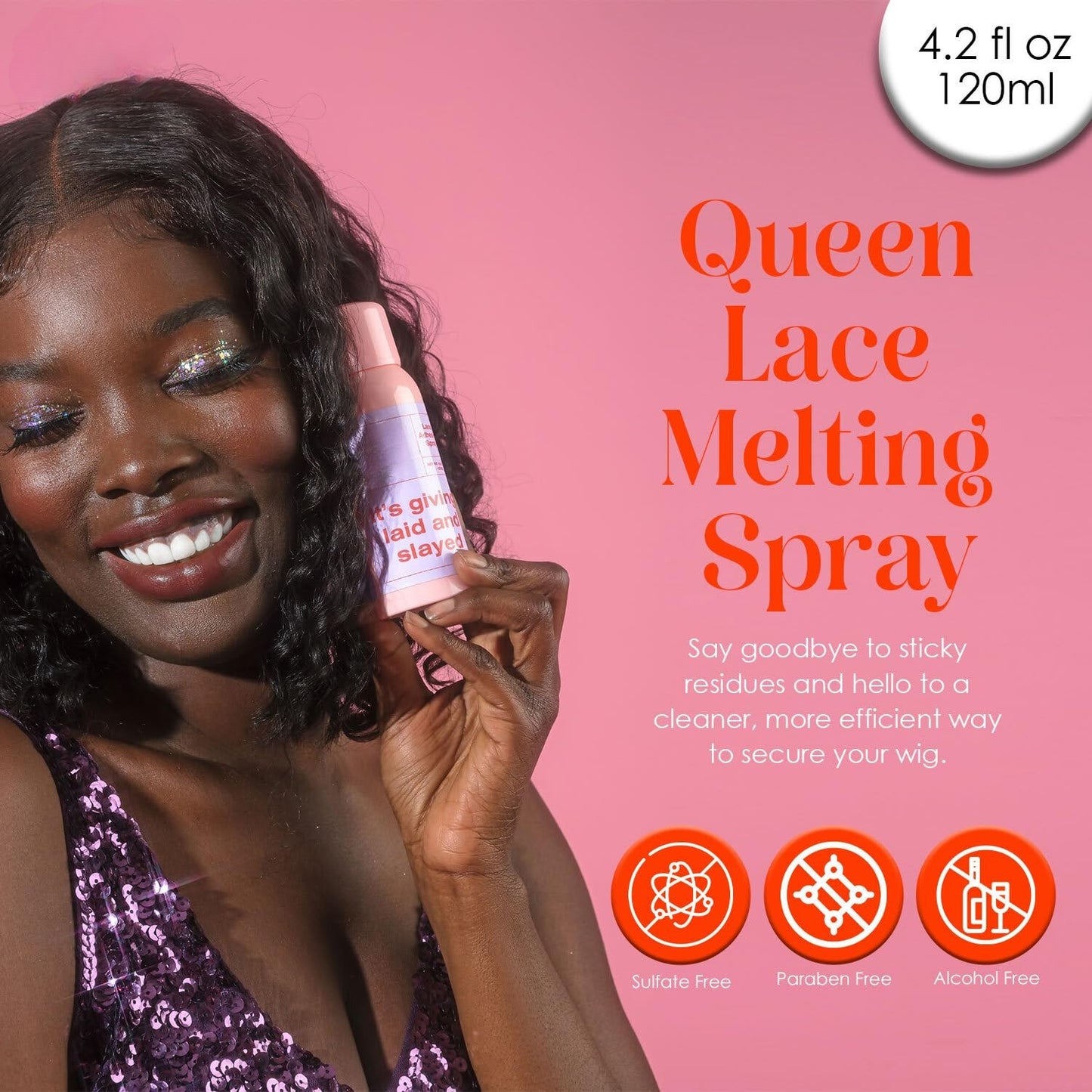 Ashy Lace Melting Spray – Extra Hold Wig Adhesive, 4.2 oz