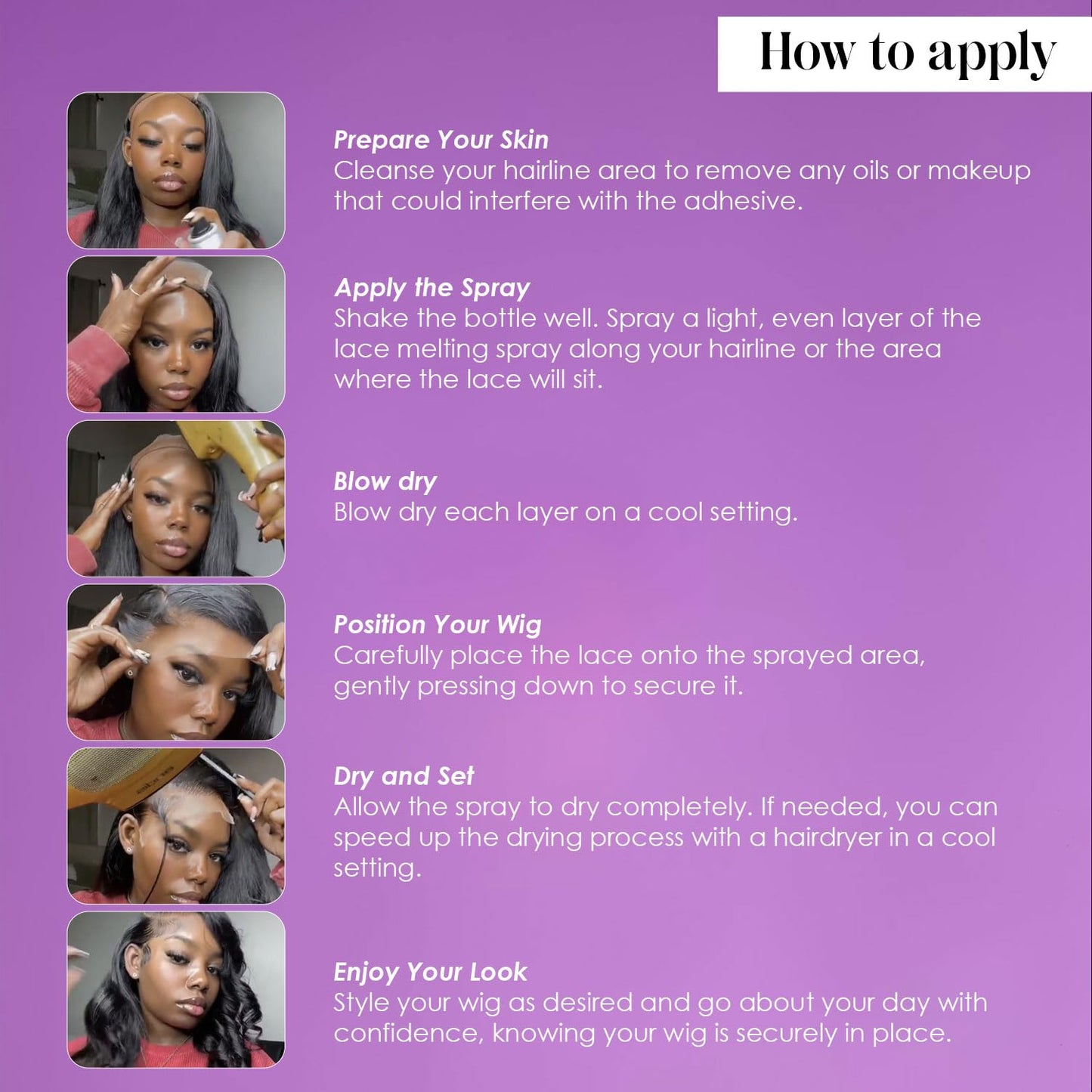 Ashy Lace Melting Spray – Extra Hold Wig Adhesive, 4.2 oz