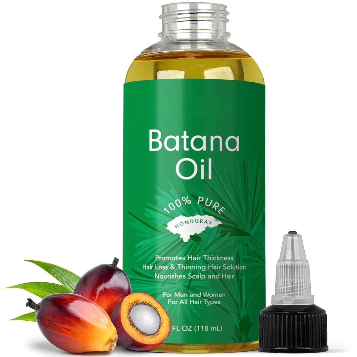 Batana Oil for Hair – 100% Pure Raw Oil from Honduras, 4oz