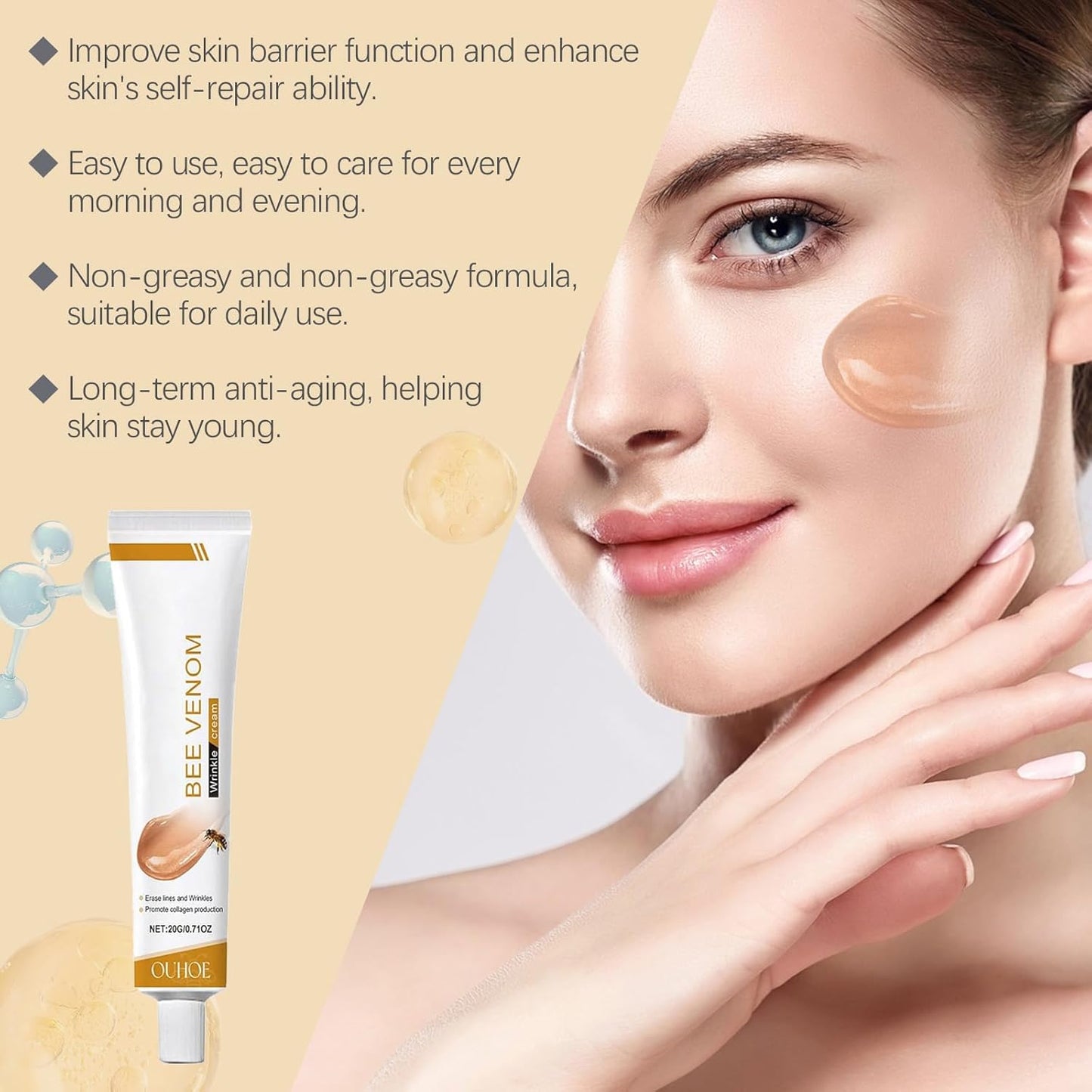 Bee Venom Wrinkle Cream – Firming & Lifting Moisturizer