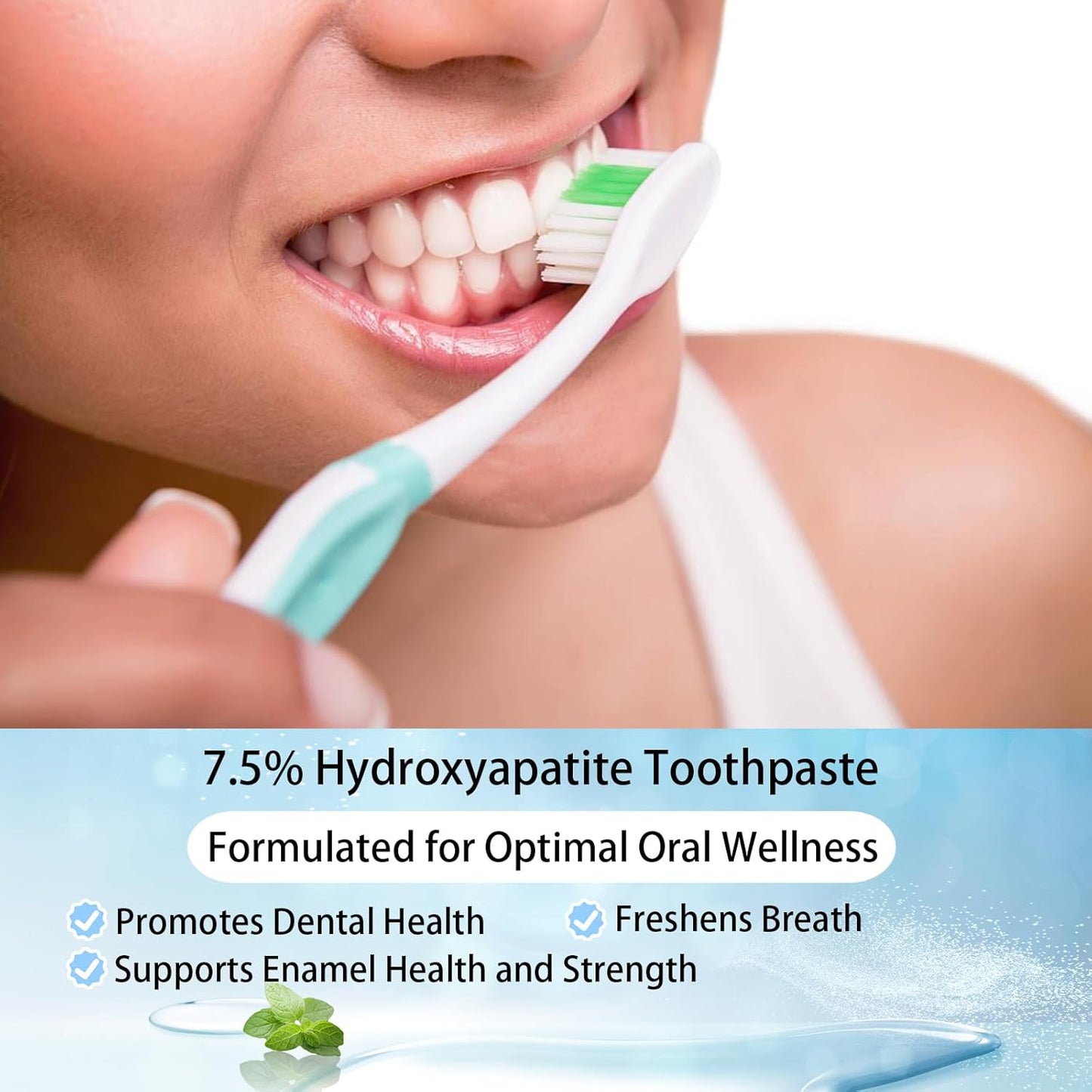 Hydroxyapatite Toothpaste – Fluoride-Free, 4.23 oz