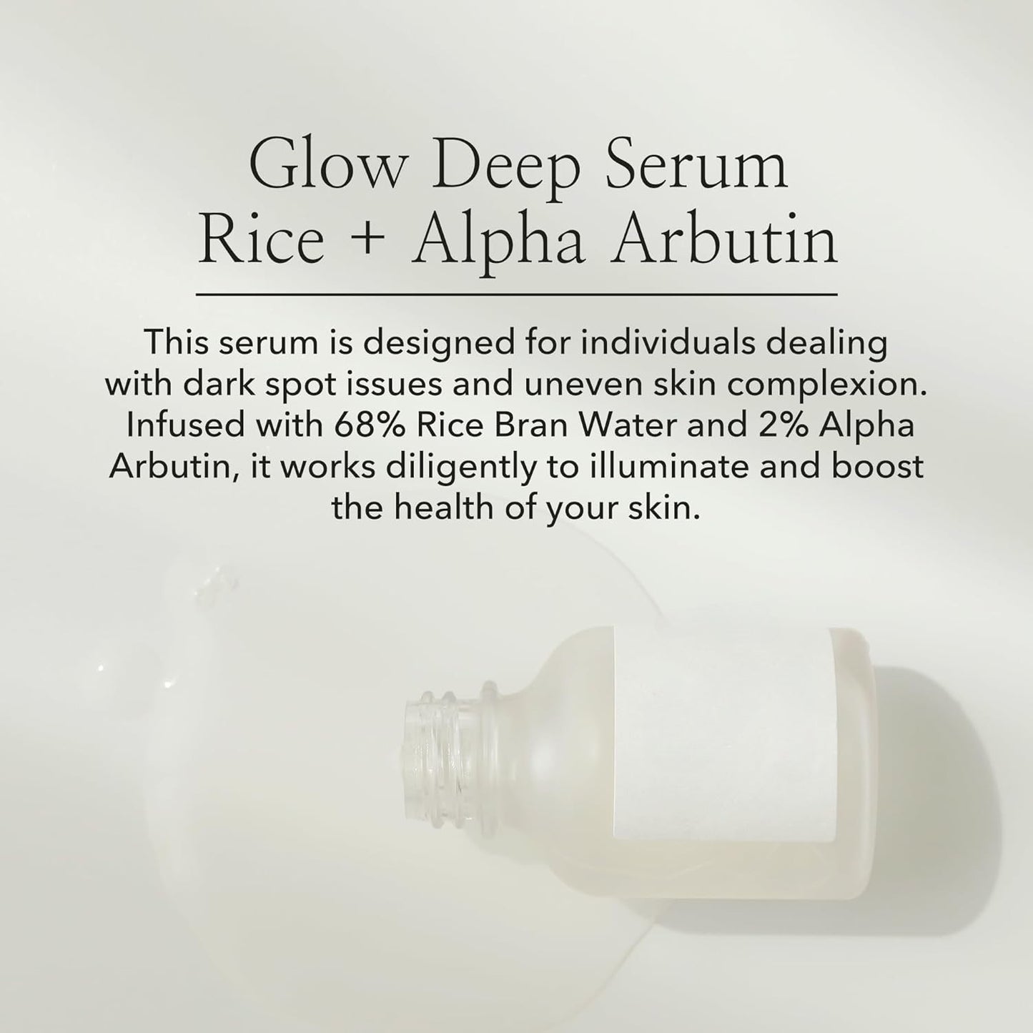 Glow Deep Serum with Rice & Alpha-Arbutin – Brightening Korean Skincare, 30ml