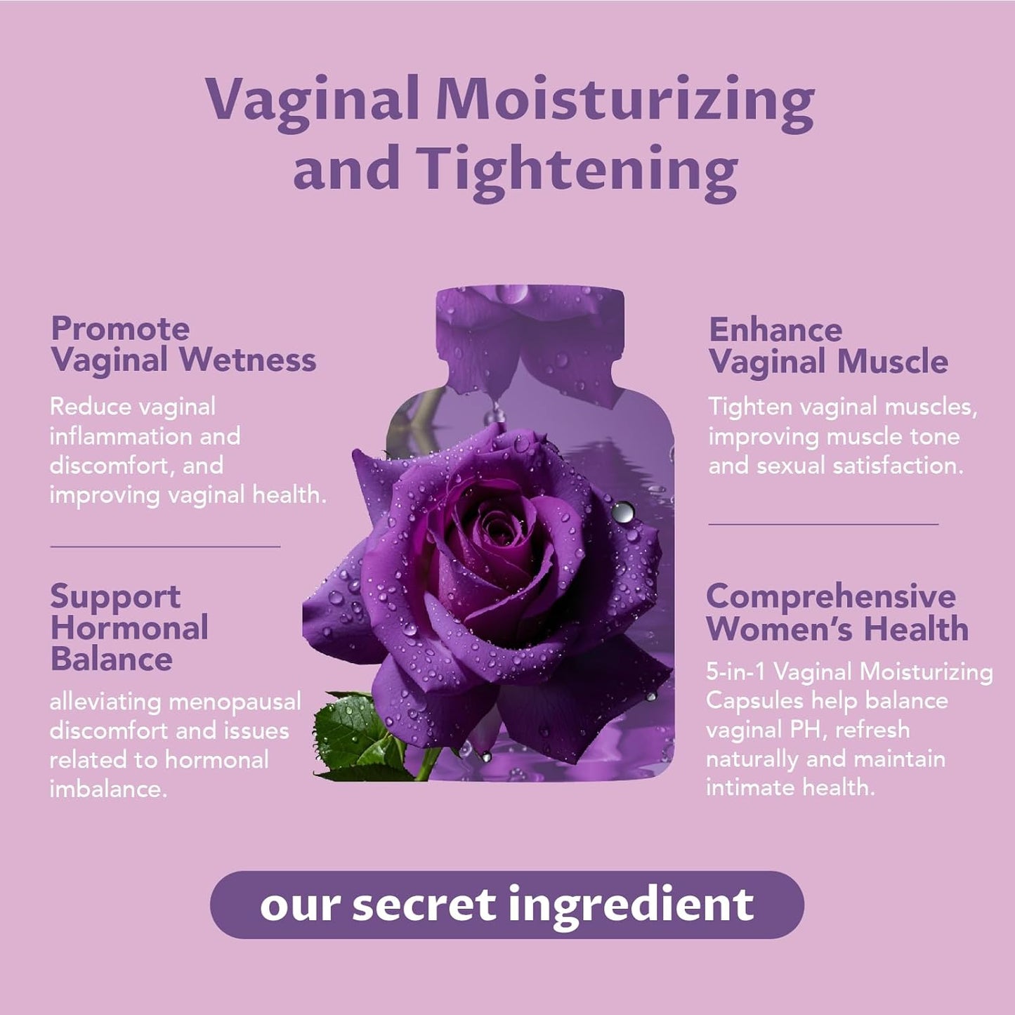 Women's Intimate Wellness Capsules – pH & Dryness Support, 60ct