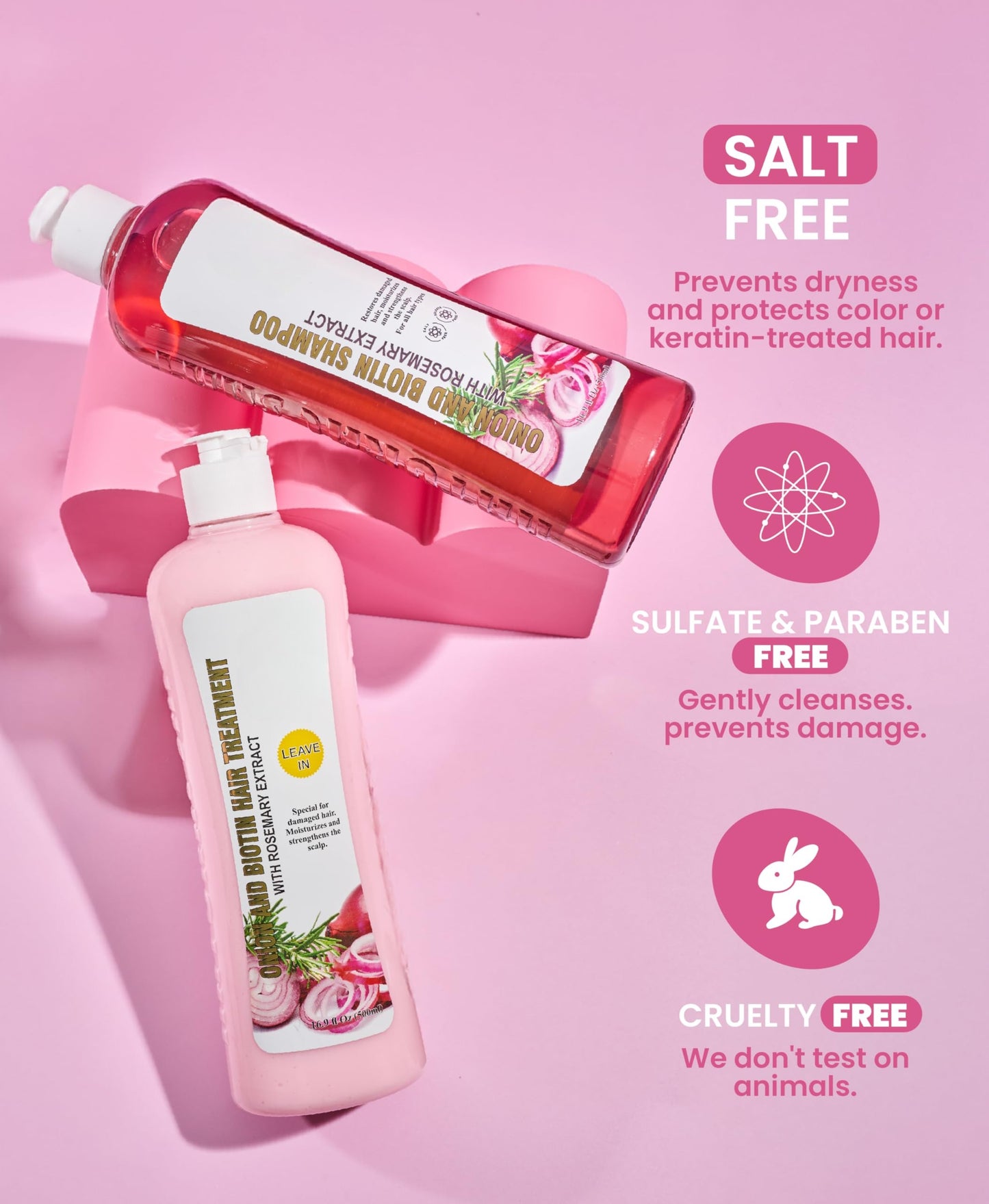 Onion Biotin & Rosemary Shampoo + Treatment Set, 2-Pack