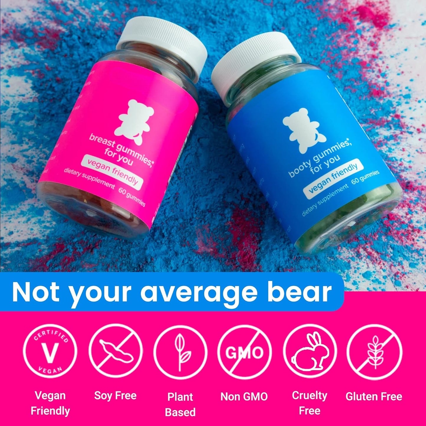 Top & Peach Support Combo Pack Gummies for Women – Herbal Fitness Blend