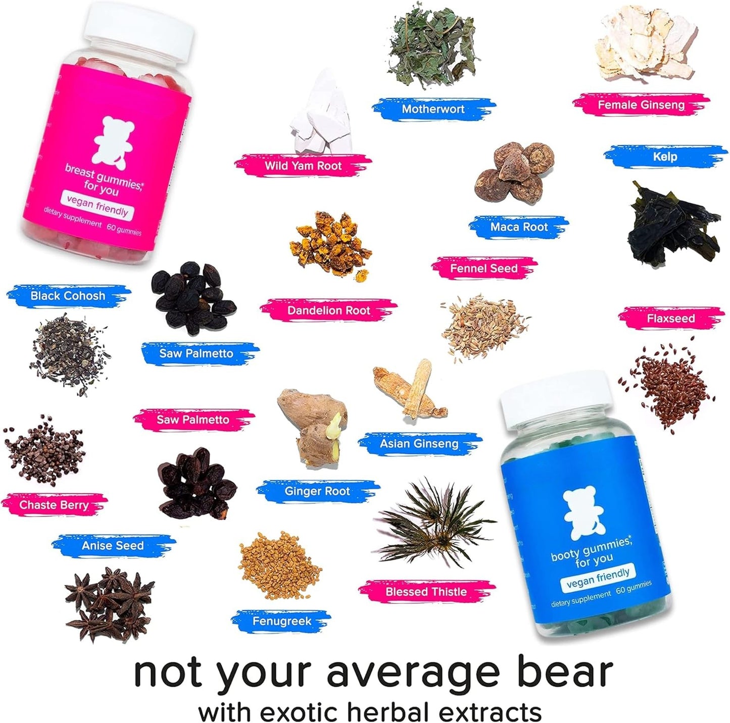 Top & Peach Support Combo Pack Gummies for Women – Herbal Fitness Blend