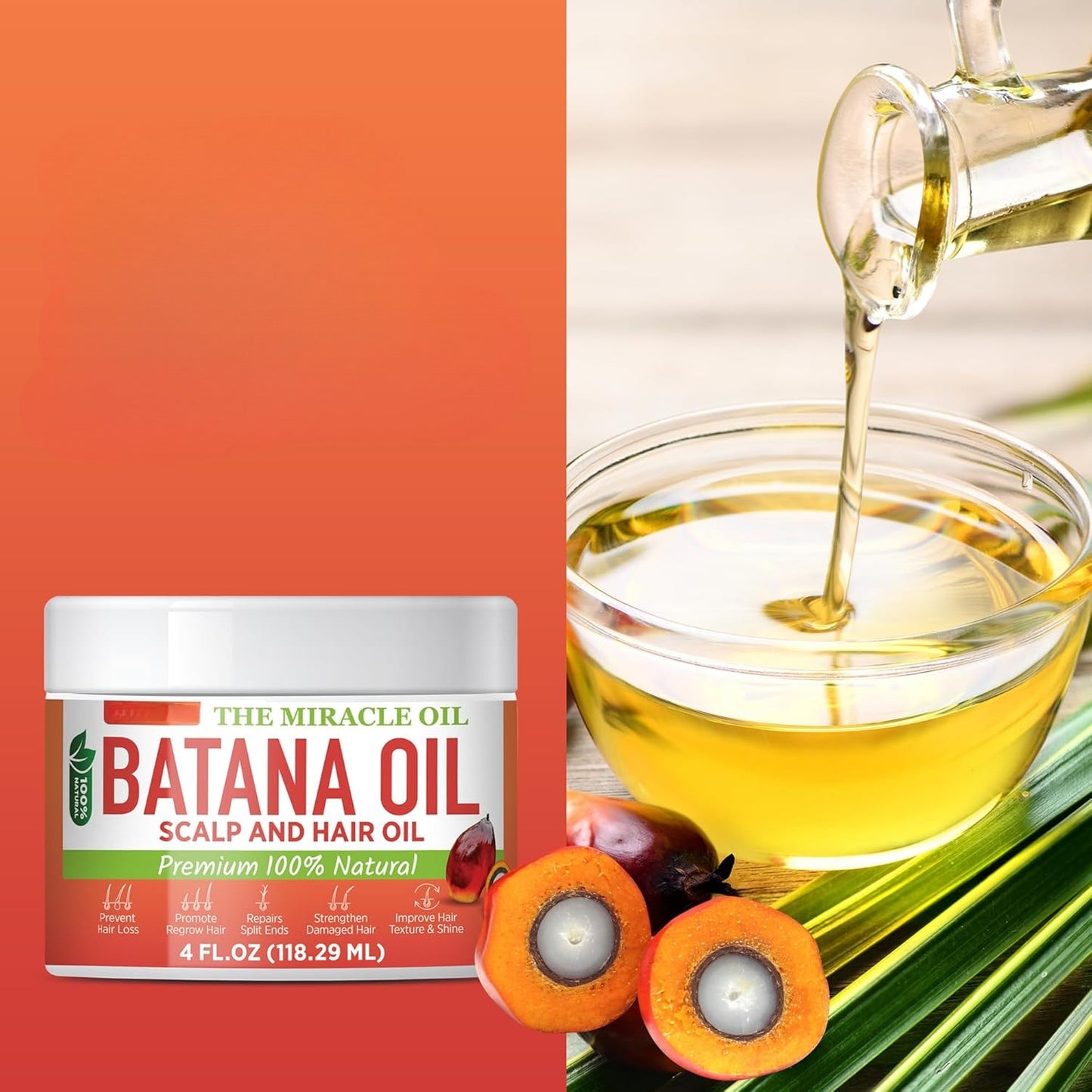 Batana Oil from Honduras – Moisturizing Hair & Scalp Oil