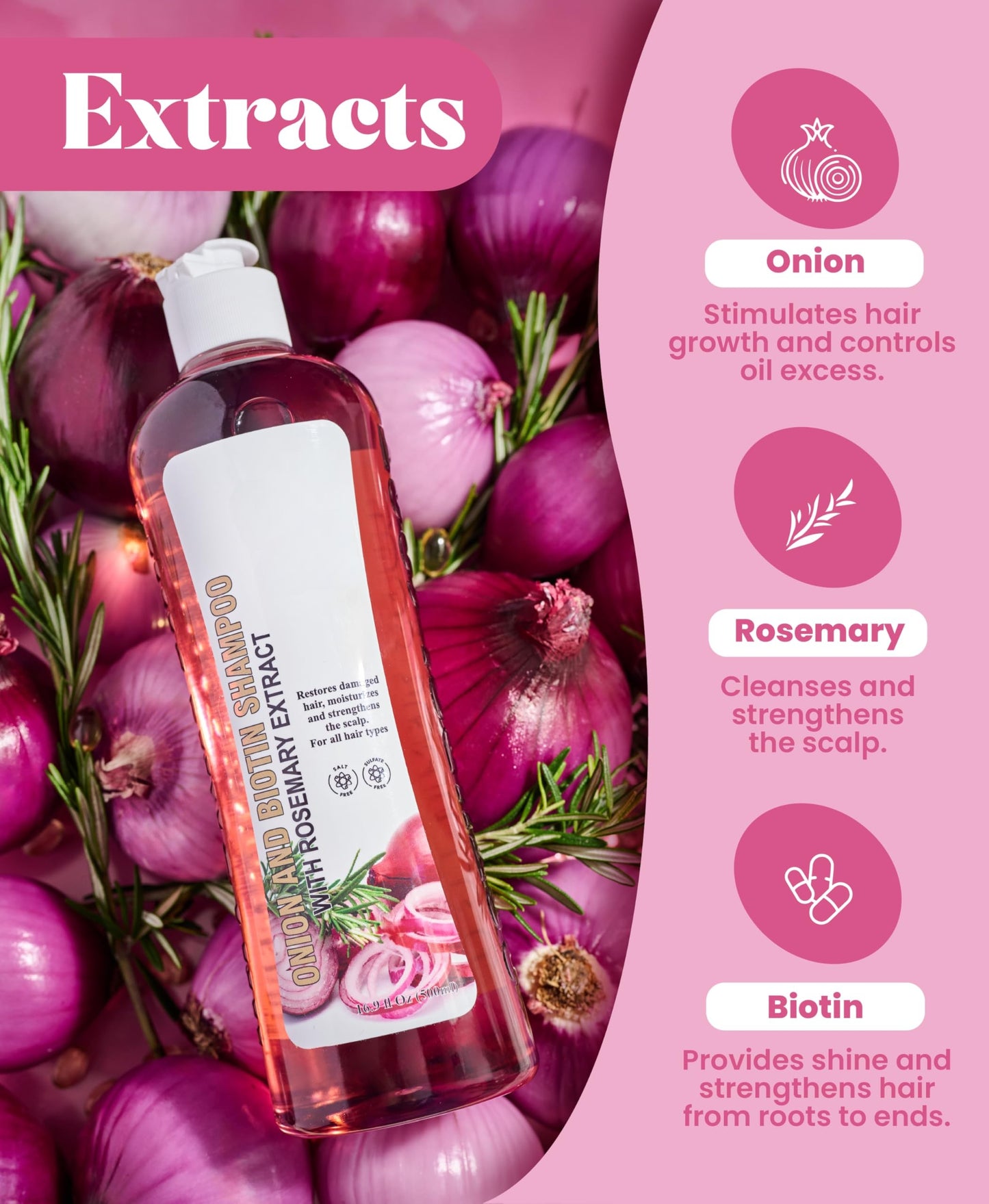Onion Biotin & Rosemary Shampoo + Treatment Set, 2-Pack
