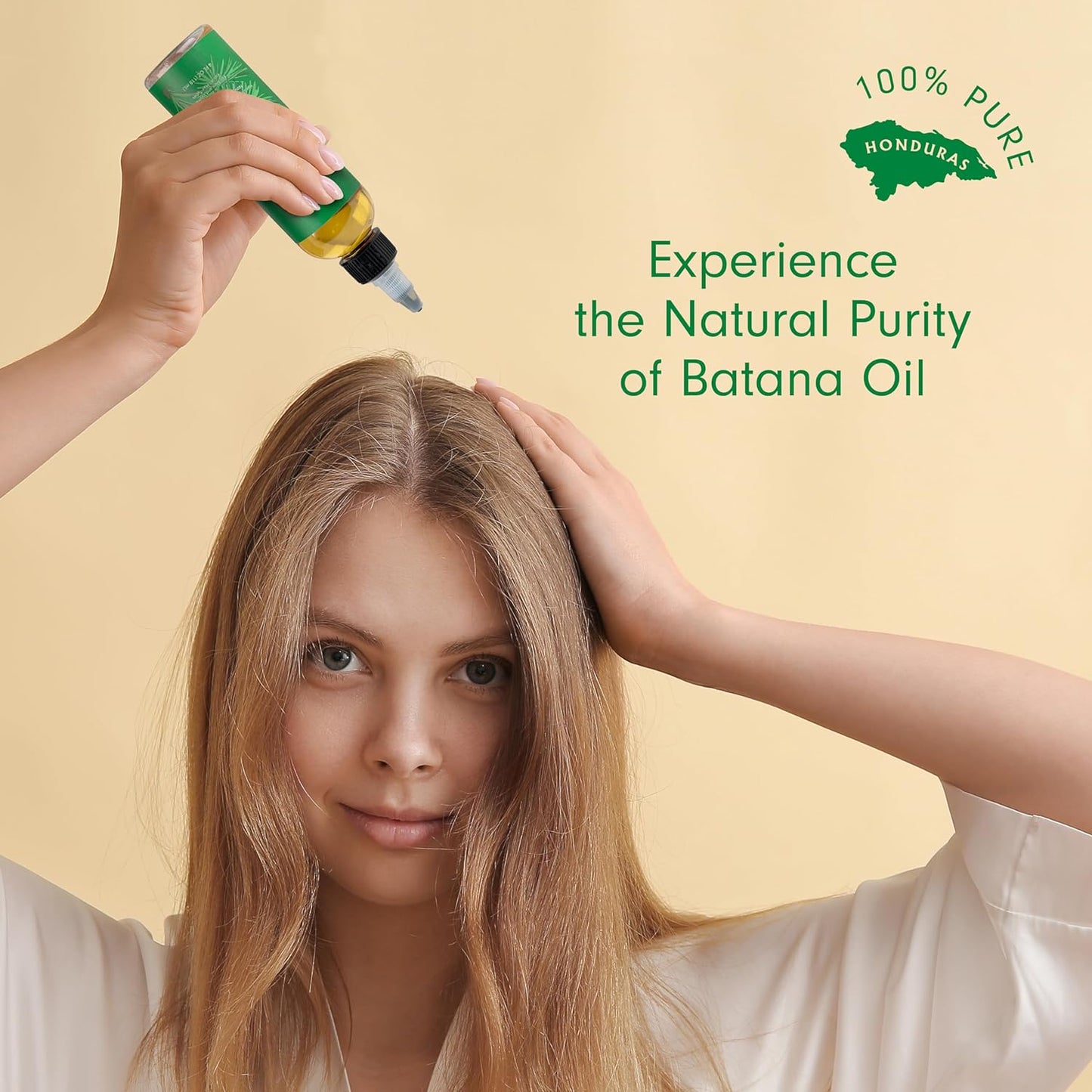 Batana Oil for Hair – 100% Pure Raw Oil from Honduras, 4oz