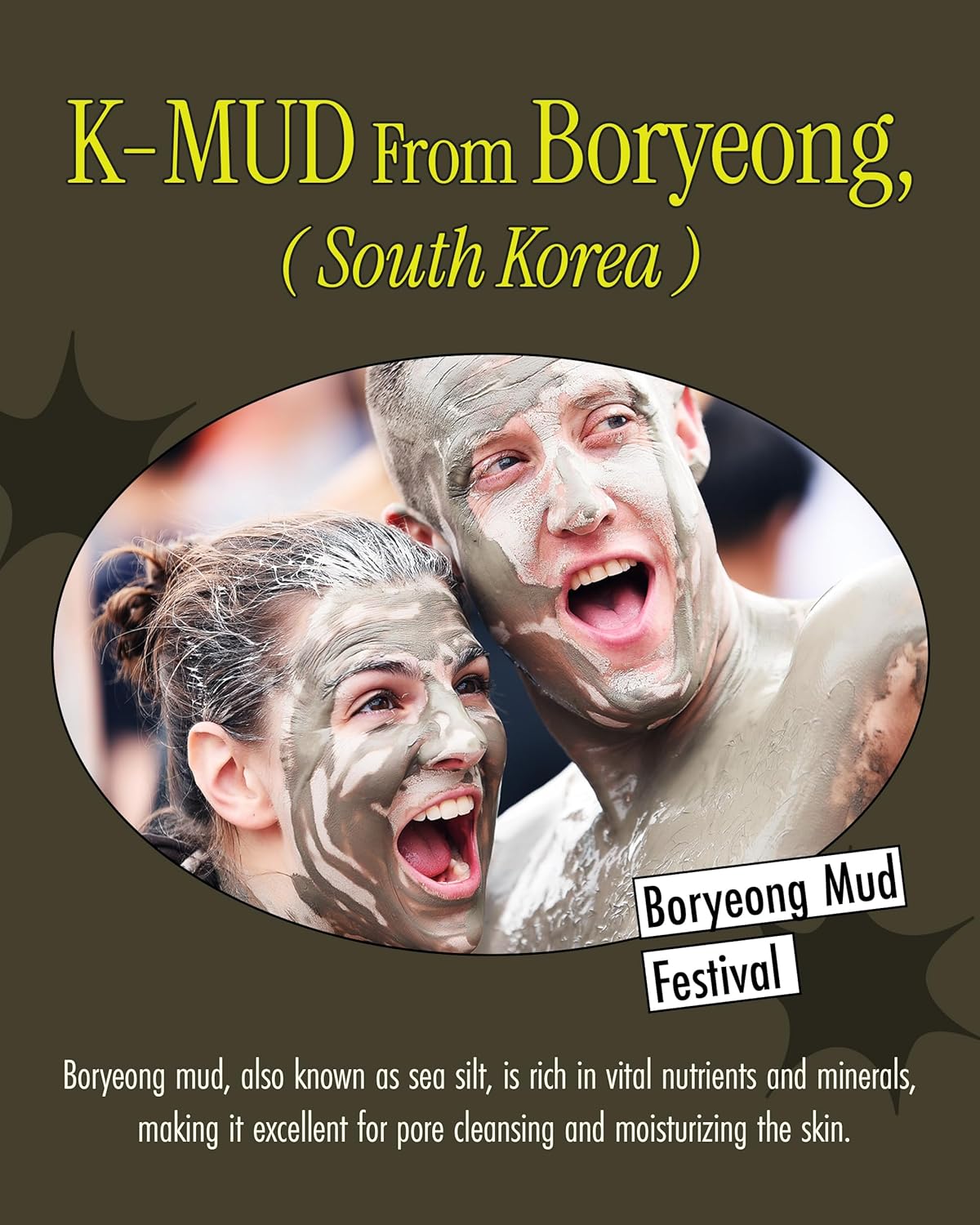 Relief Mud Mask – Hydrating Pore Cleanser for Face & Body, 3.7 oz
