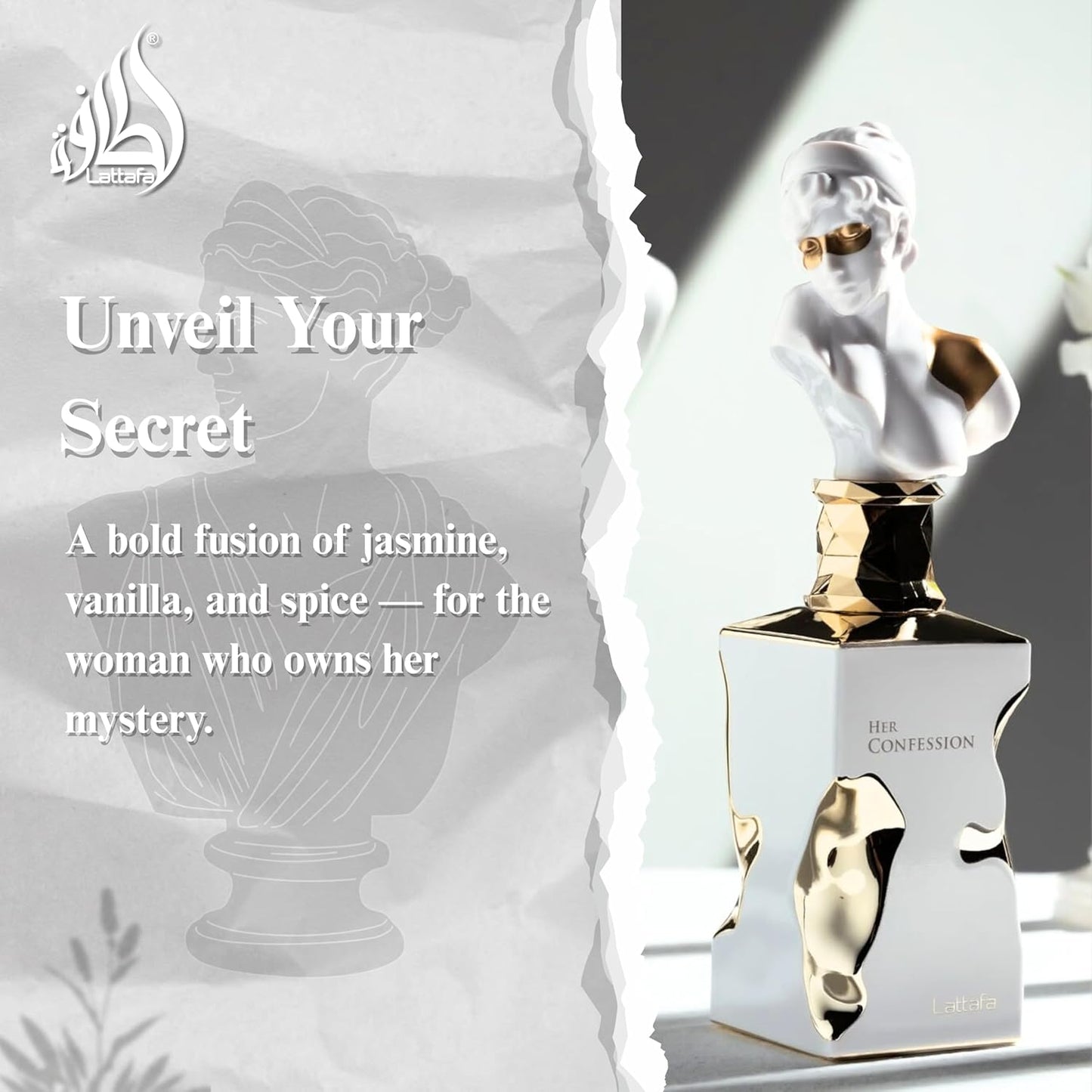 Lattafa Her Confession Eau de Parfum – Vanilla & Floral, 100ml