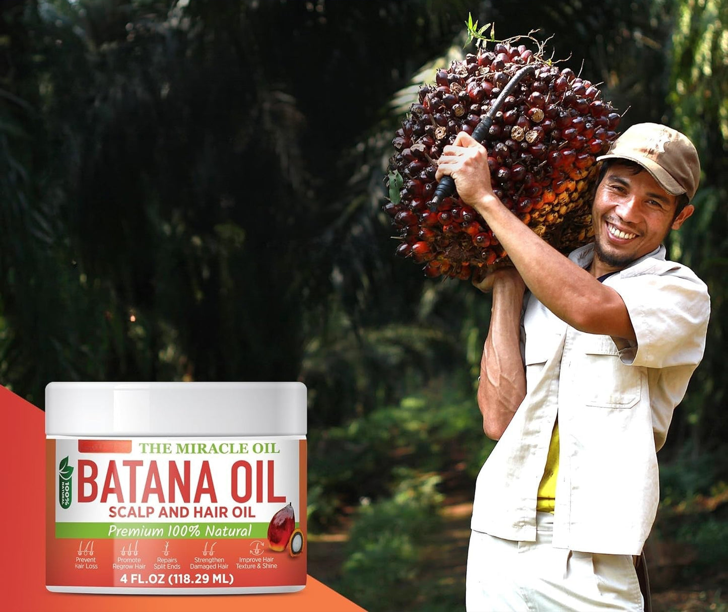 Batana Oil from Honduras – Moisturizing Hair & Scalp Oil