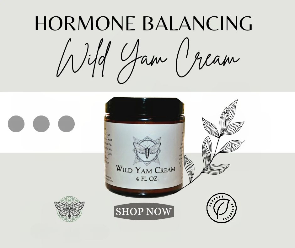 Organic Wild Yam Cream – Moisturizing Body Cream, 4 oz
