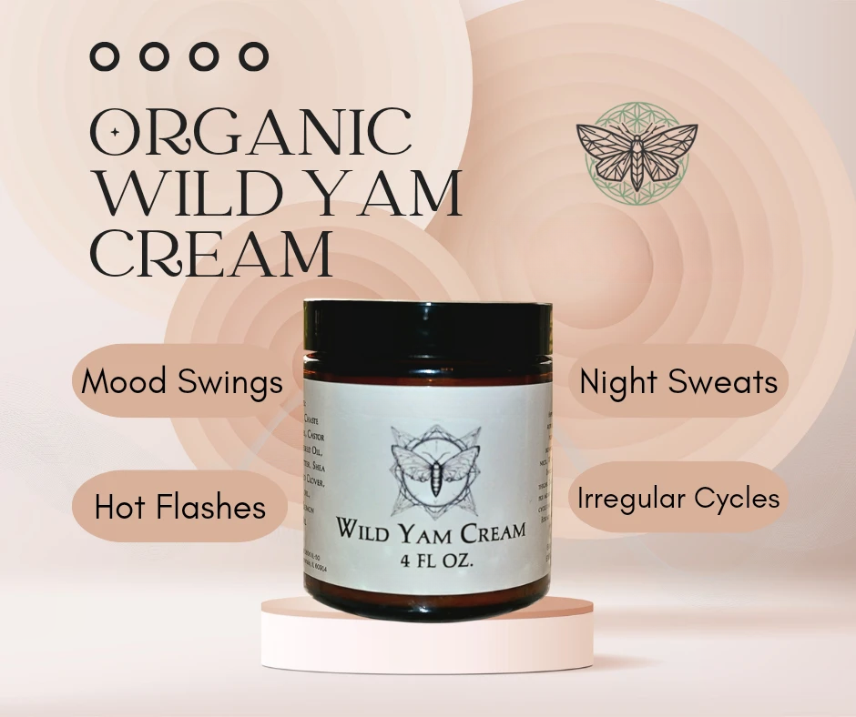 Organic Wild Yam Cream – Moisturizing Body Cream, 4 oz