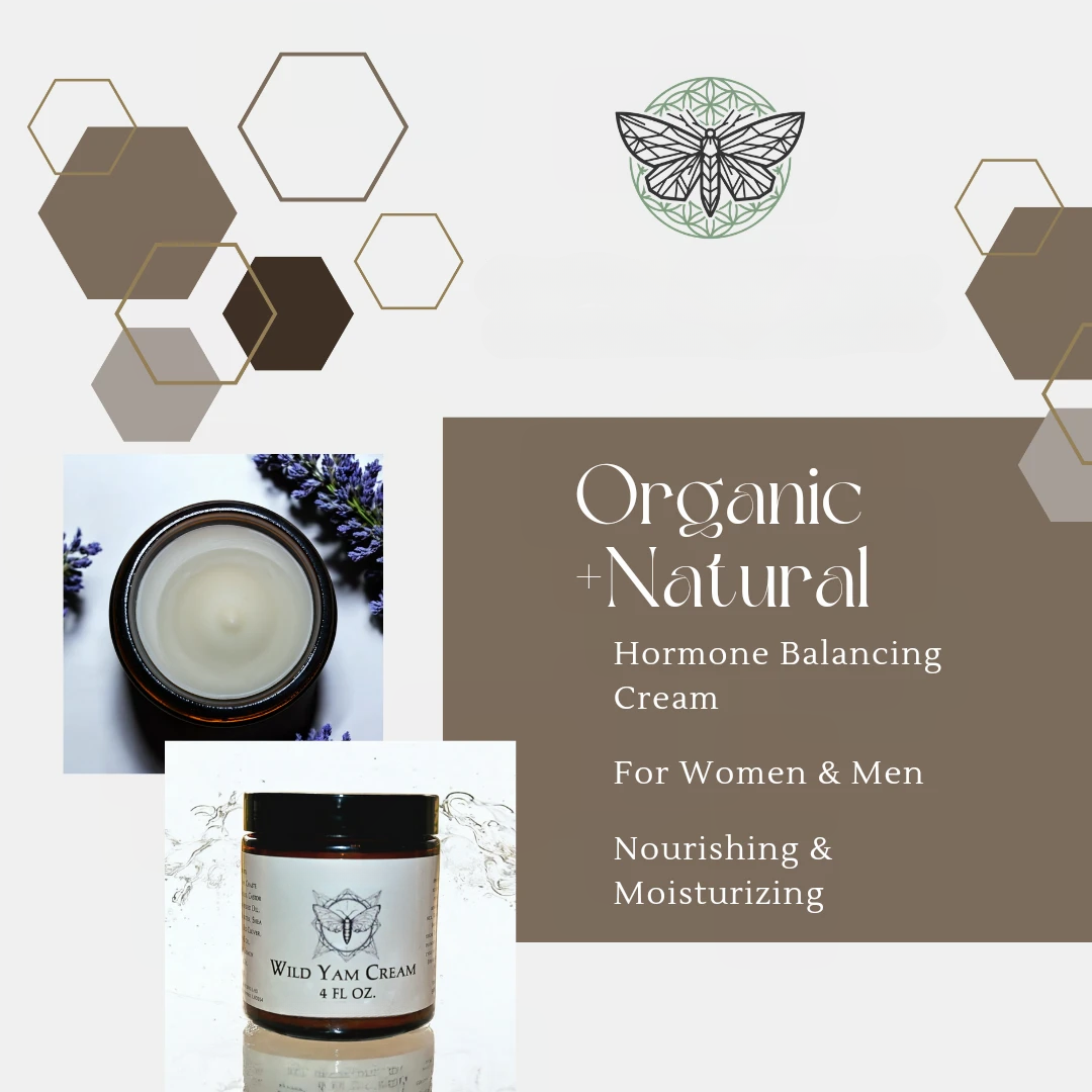 Organic Wild Yam Cream – Moisturizing Body Cream, 4 oz