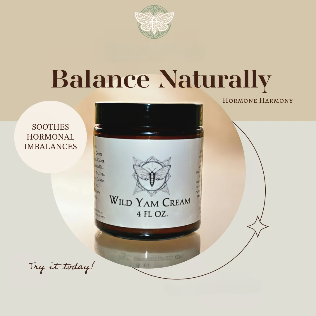 Organic Wild Yam Cream – Moisturizing Body Cream, 4 oz