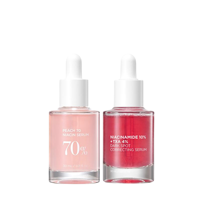 Pink Serum Duo – Peach Niacin + TXA Serum for Radiant Skin