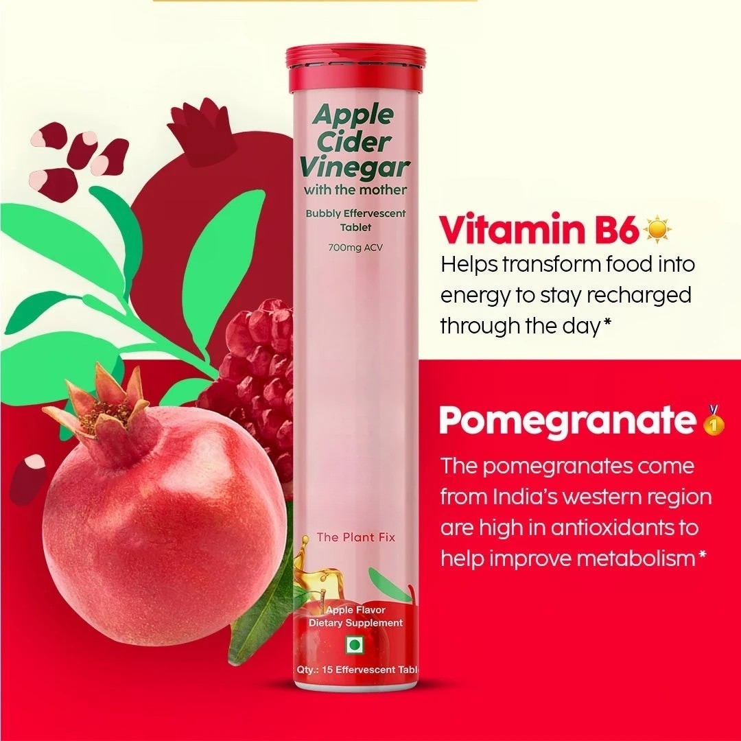Apple Cider Vinegar Effervescent – 700mg ACV, 30 Tablets